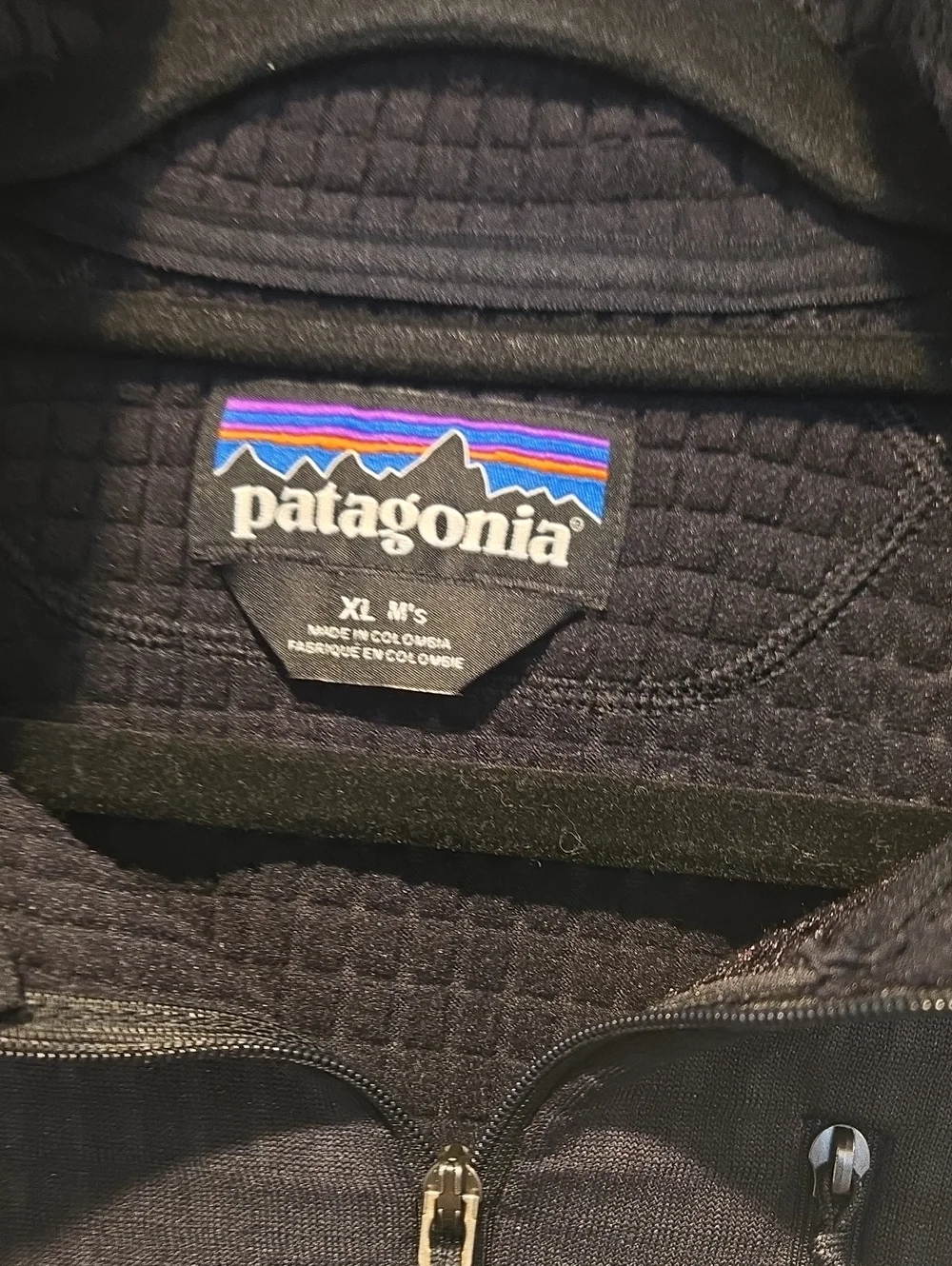 Patagonia R1 Fleece Men's XL Black 1/2 Zip Pullover